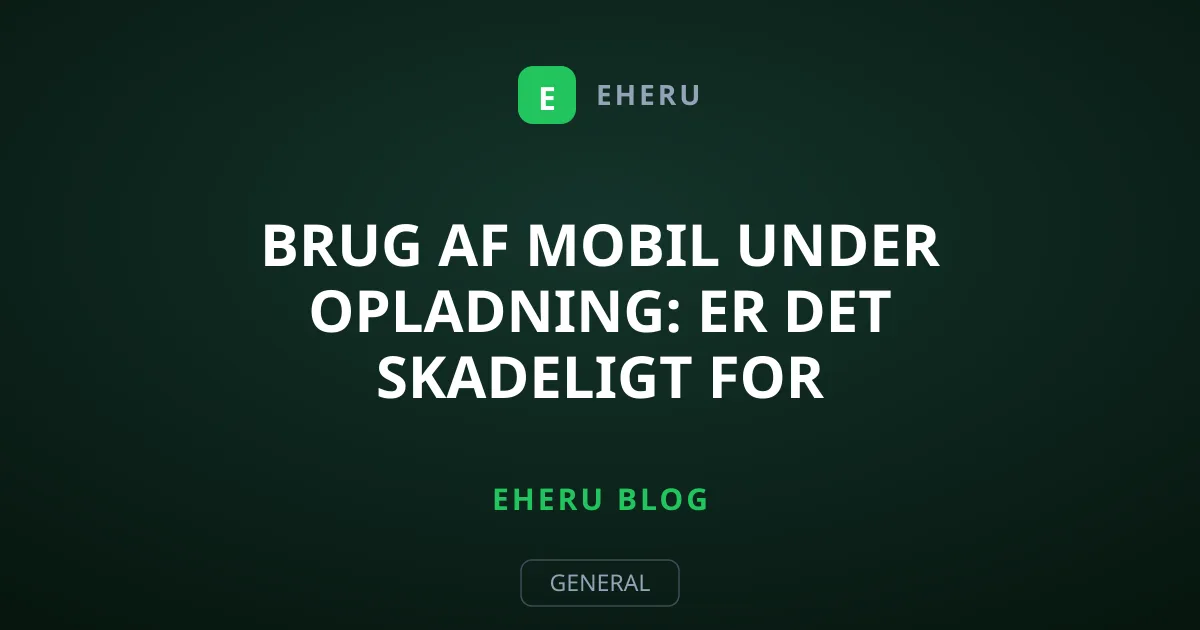 Brug af mobil under opladning: Er det skadeligt for batteriet?
